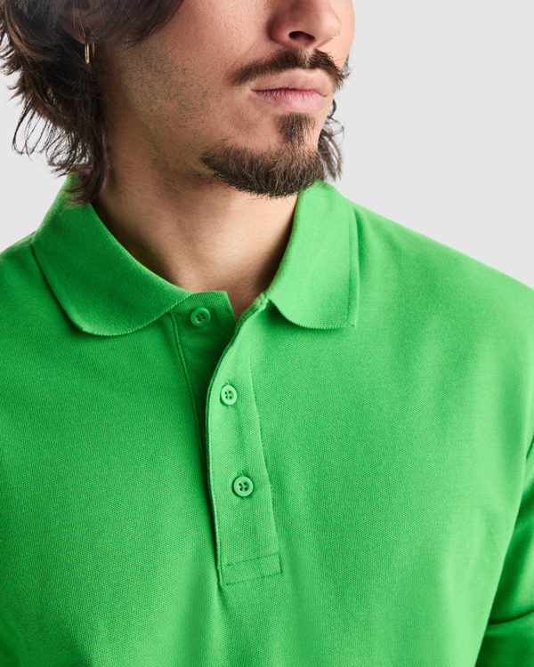 Tricou Polo din Bumbac cu Mânecă Lungă 220g - varianta 3