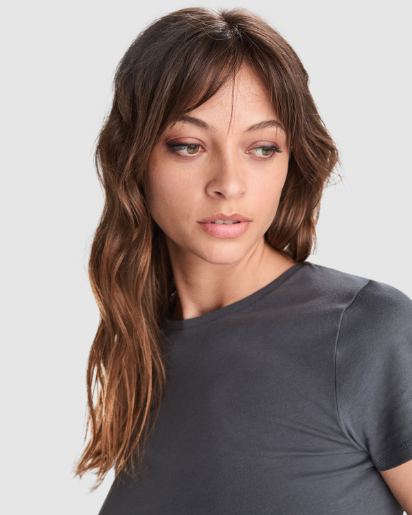 Tricou de Lucru GOTS pentru Femei din Bumbac Organic Pieptănat - varianta 4