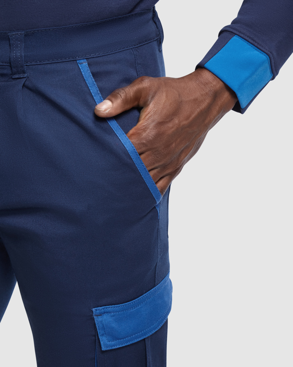 Pantaloni de Lucru din Twill cu Elastan Multi-Buzunare - varianta 2