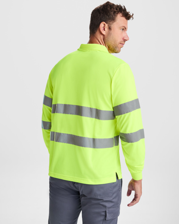 Tricou Polo Reflectorizant Tehnic cu Mânecă Lungă - varianta 2