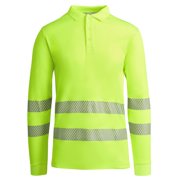 Tricou Polo Reflectorizant din Bumbac cu Mânecă Lungă - varianta 5